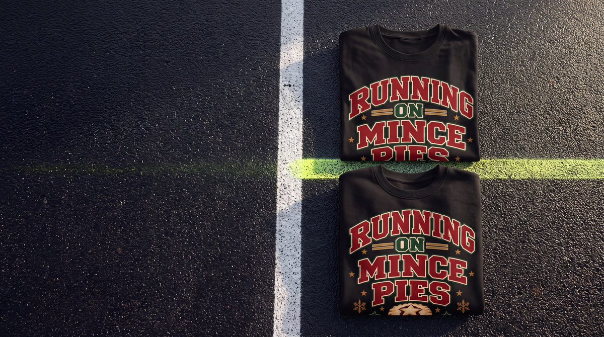 DB Running Running on Mince Pies t-shirts