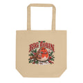 Big Robin Christmas tote bag, front