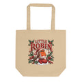 Little Robin Christmas tote bag, front