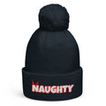 Naughty Christmas Pom-Pom Beanie - Ricki Robin