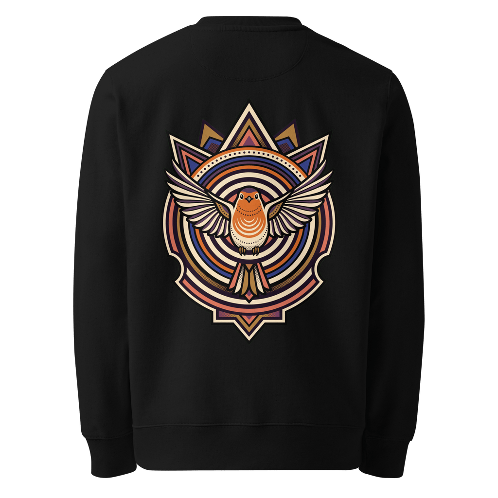 Arched Shield Sweater - Abstract Robin