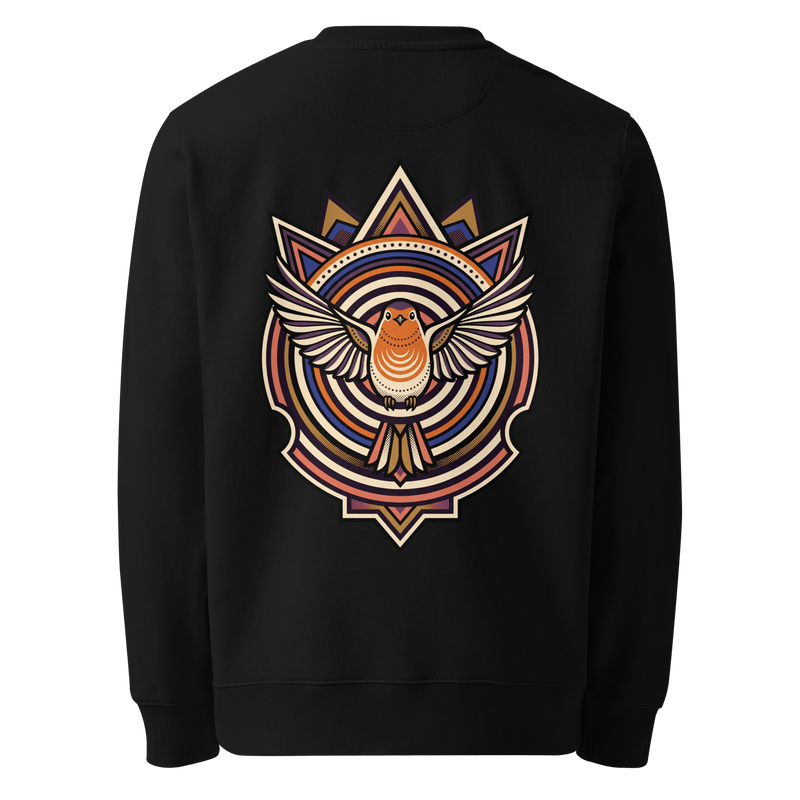 Arched Shield Sweater - Abstract Robin