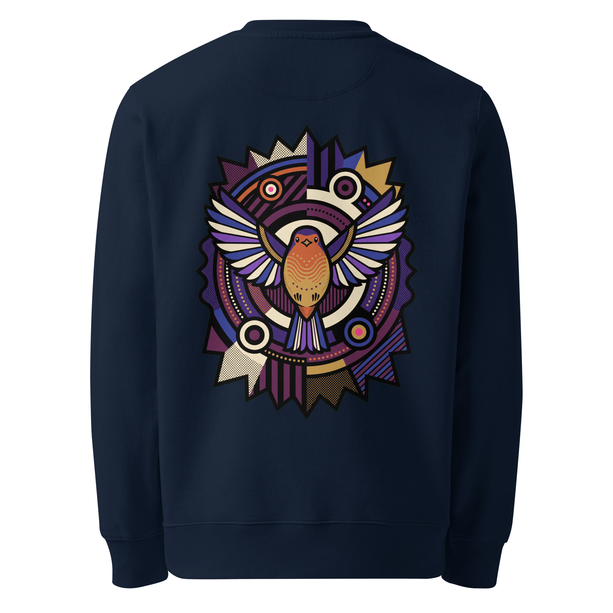 Atomic Deco Sweater - Abstract Robin