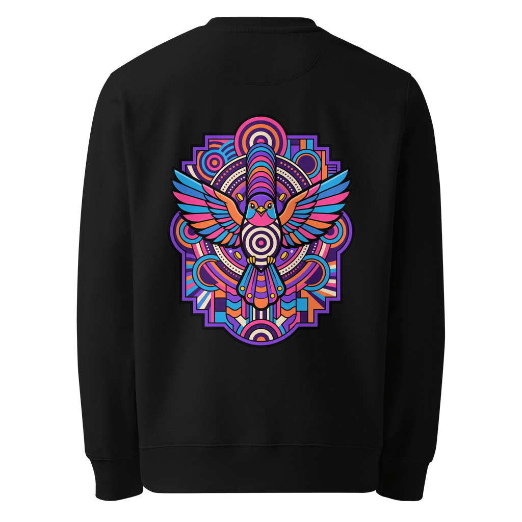 Cobalt Totem Sweater - Abstract Robin