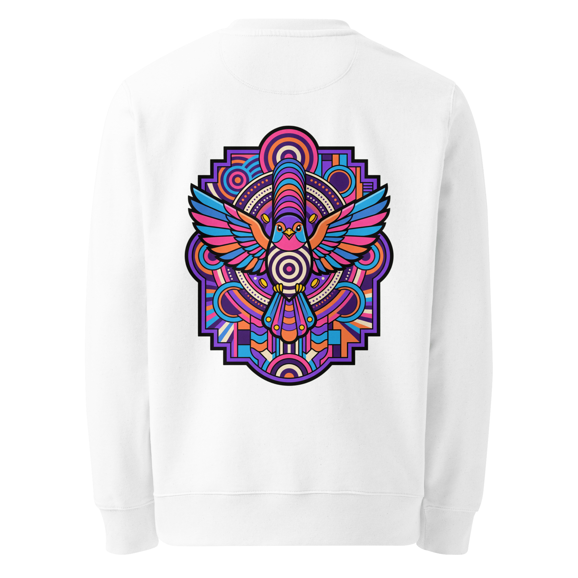 Cobalt Totem Sweater - Abstract Robin