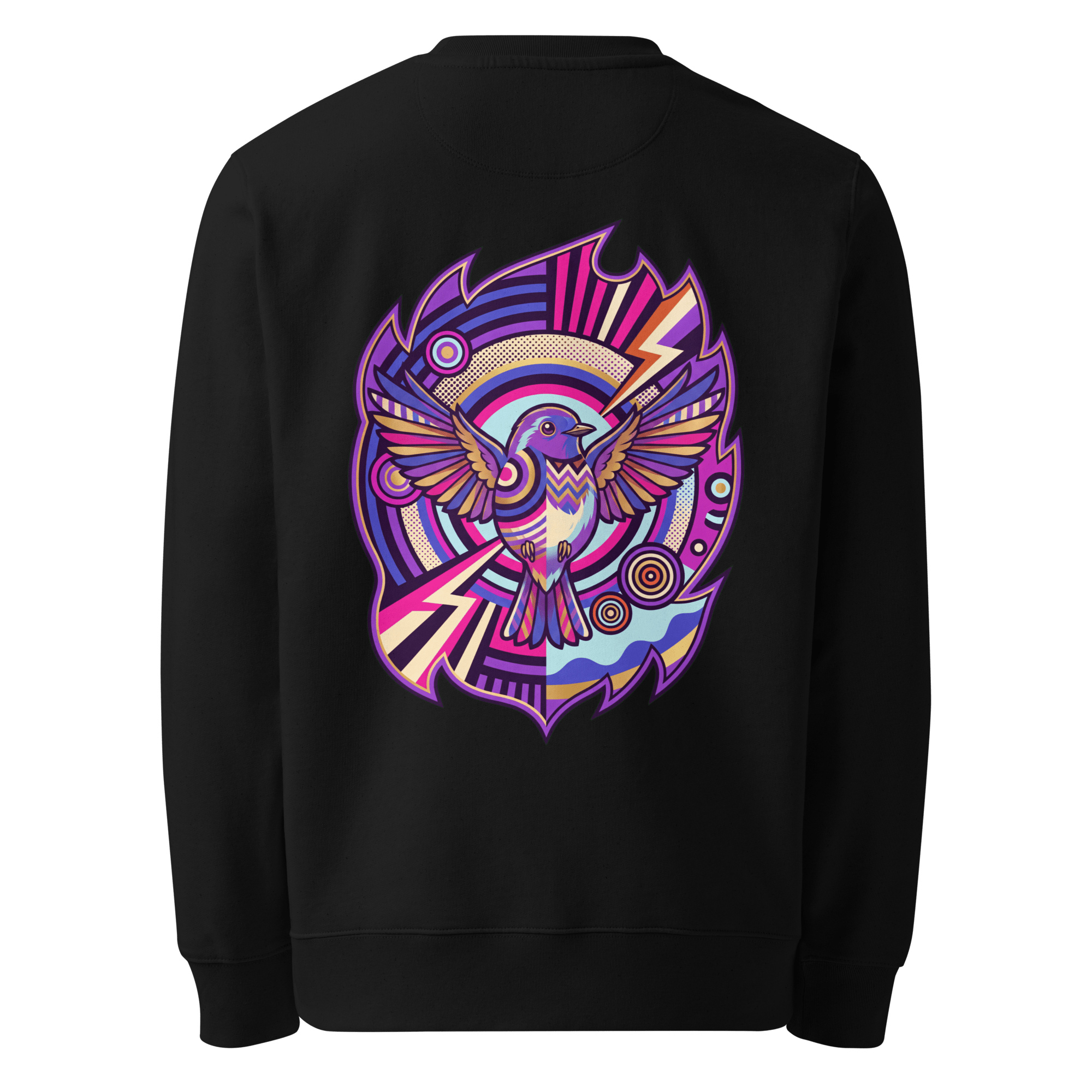 Cubist Wingspan Sweater - Abstract Robin