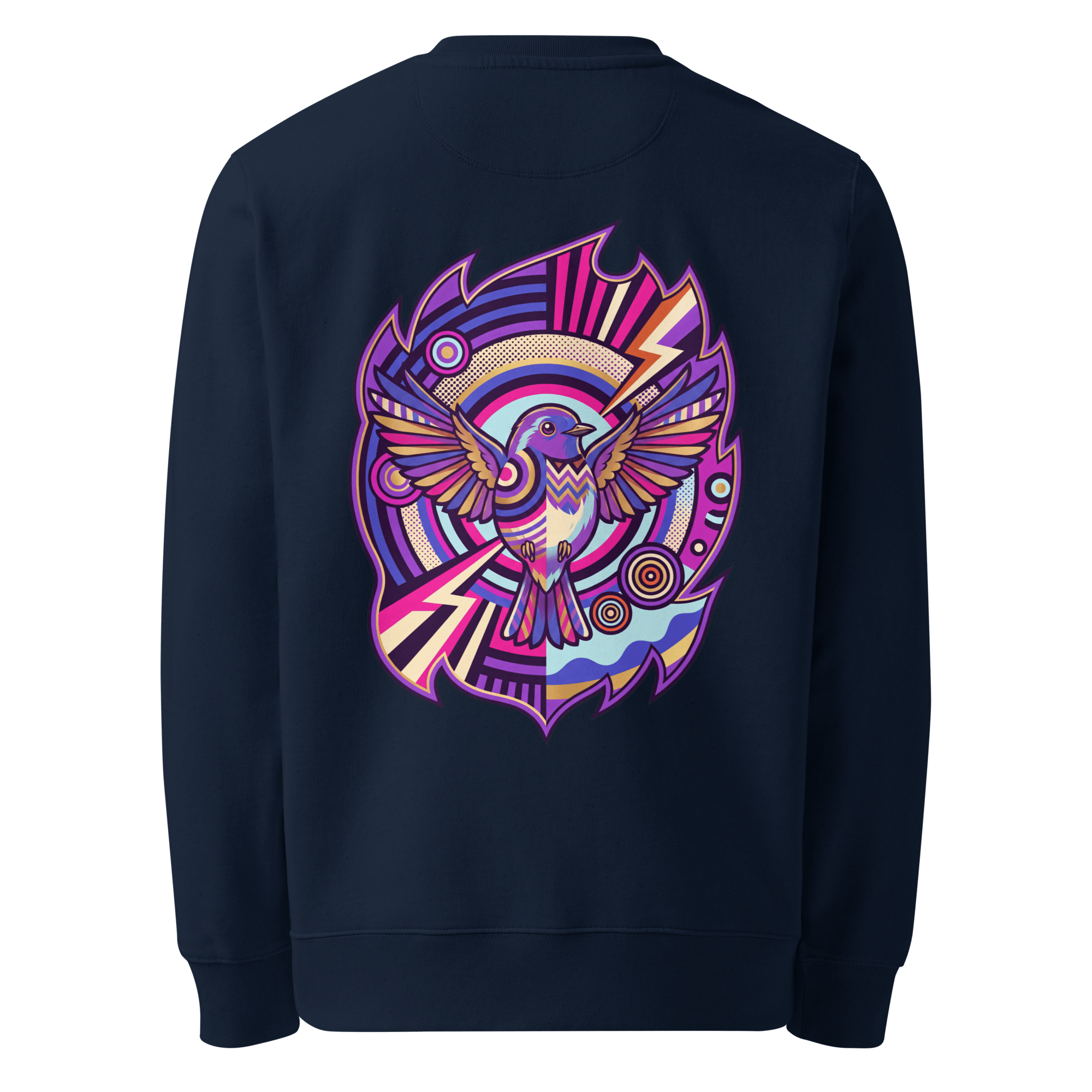 Cubist Wingspan Sweater - Abstract Robin