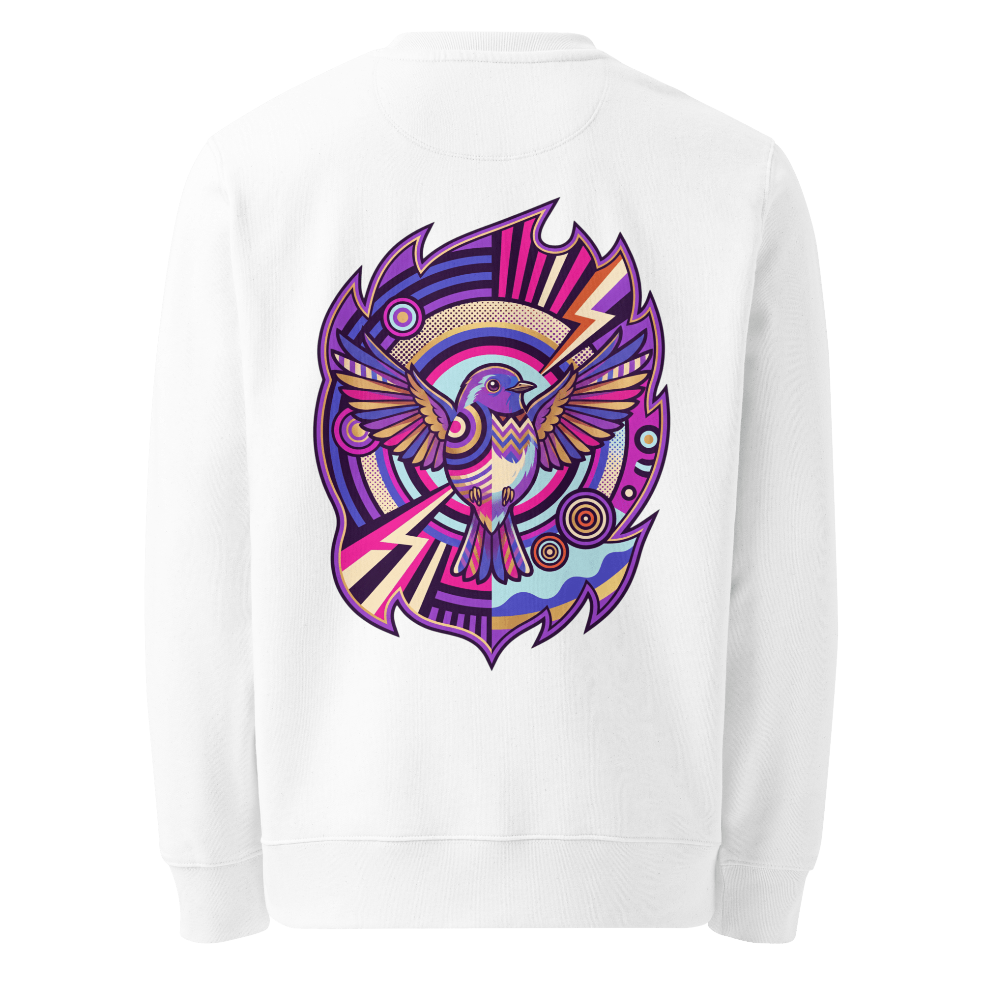 Cubist Wingspan Sweater - Abstract Robin
