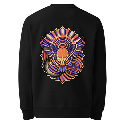 Gilded Medallion Heavyweight Sweatshirt - Abstract Robin