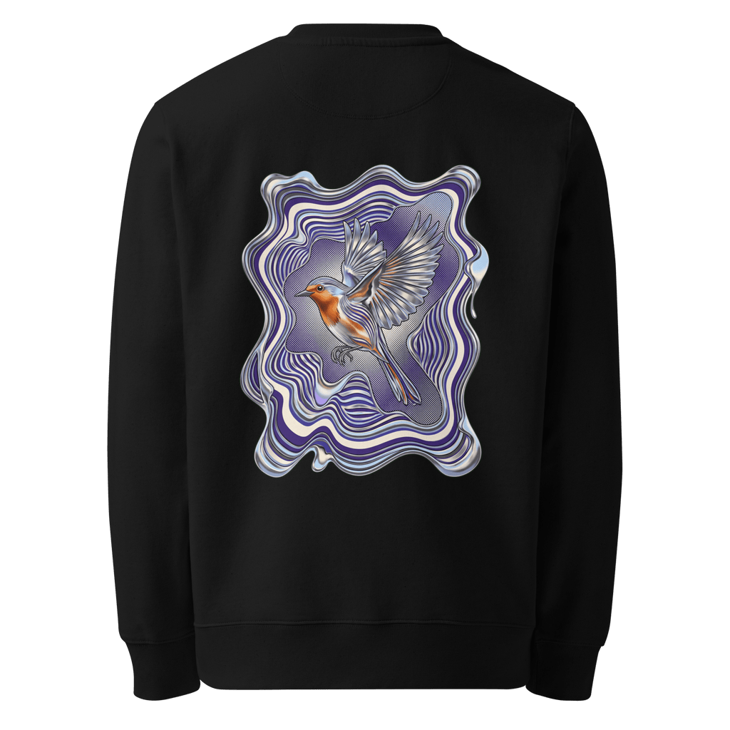 Liquid Chrome Sweater - Abstract Robin