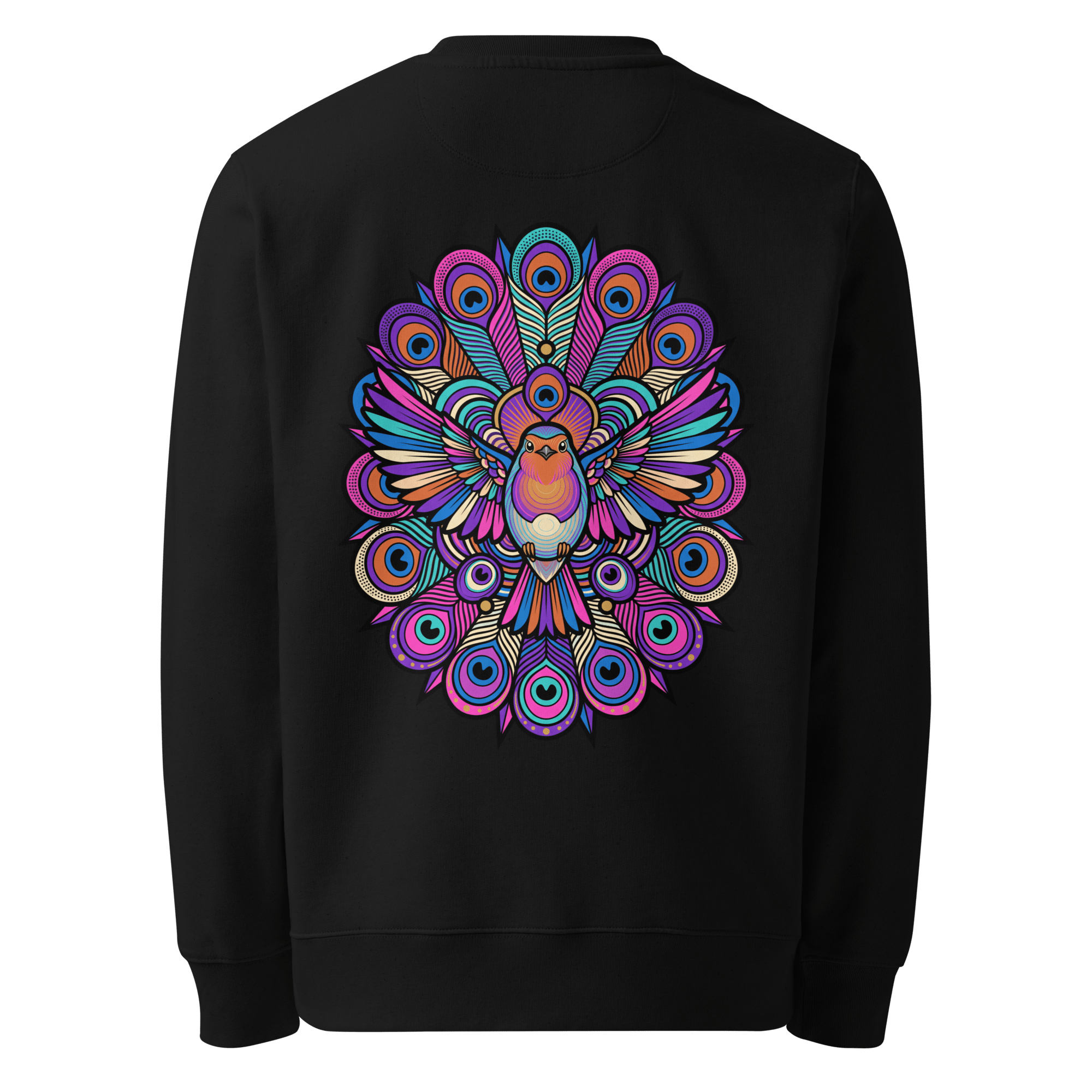 Peacock Mandala Sweater - Abstract Robin