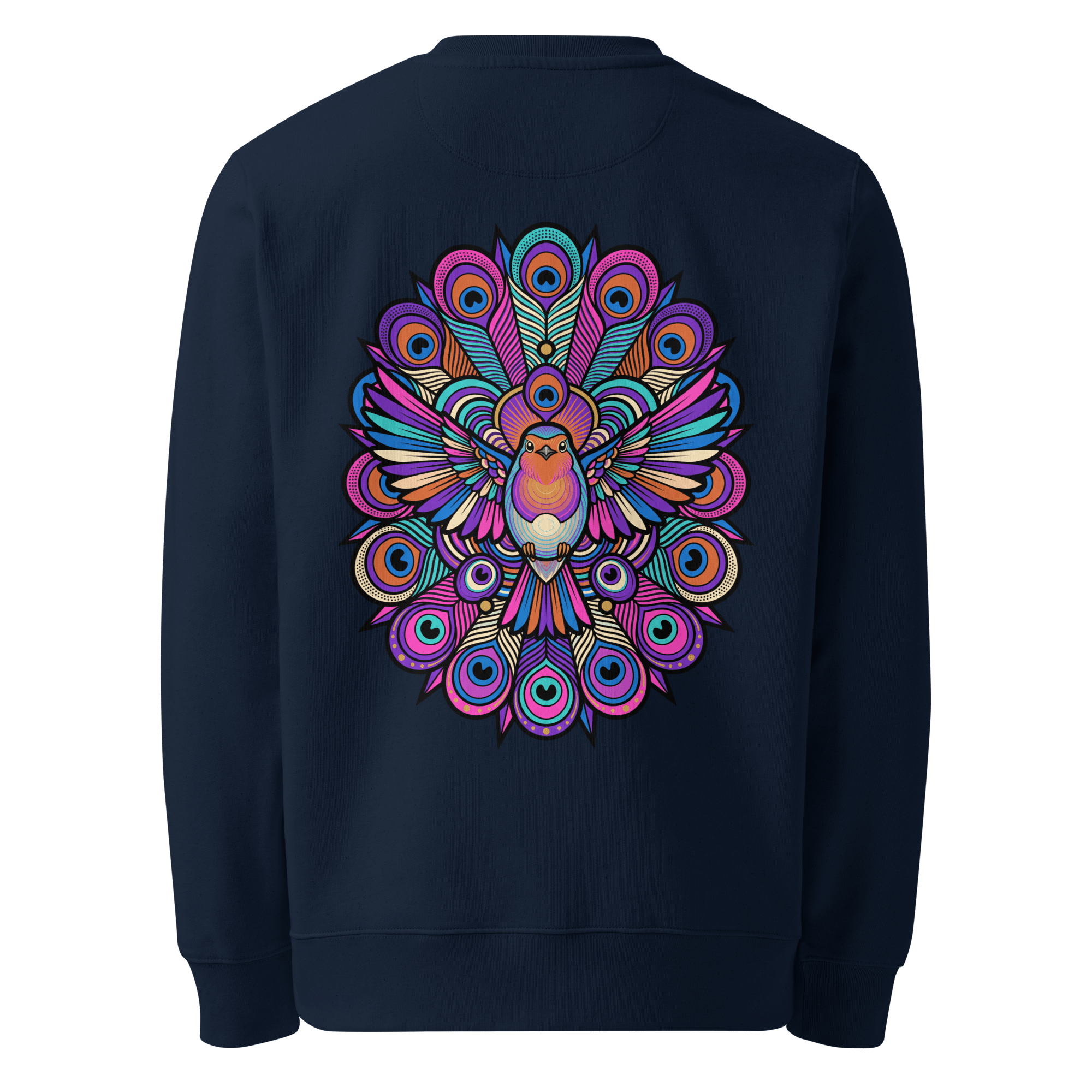 Peacock Mandala Sweater - Abstract Robin