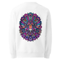 Peacock Mandala Heavyweight Sweatshirt - Abstract Robin