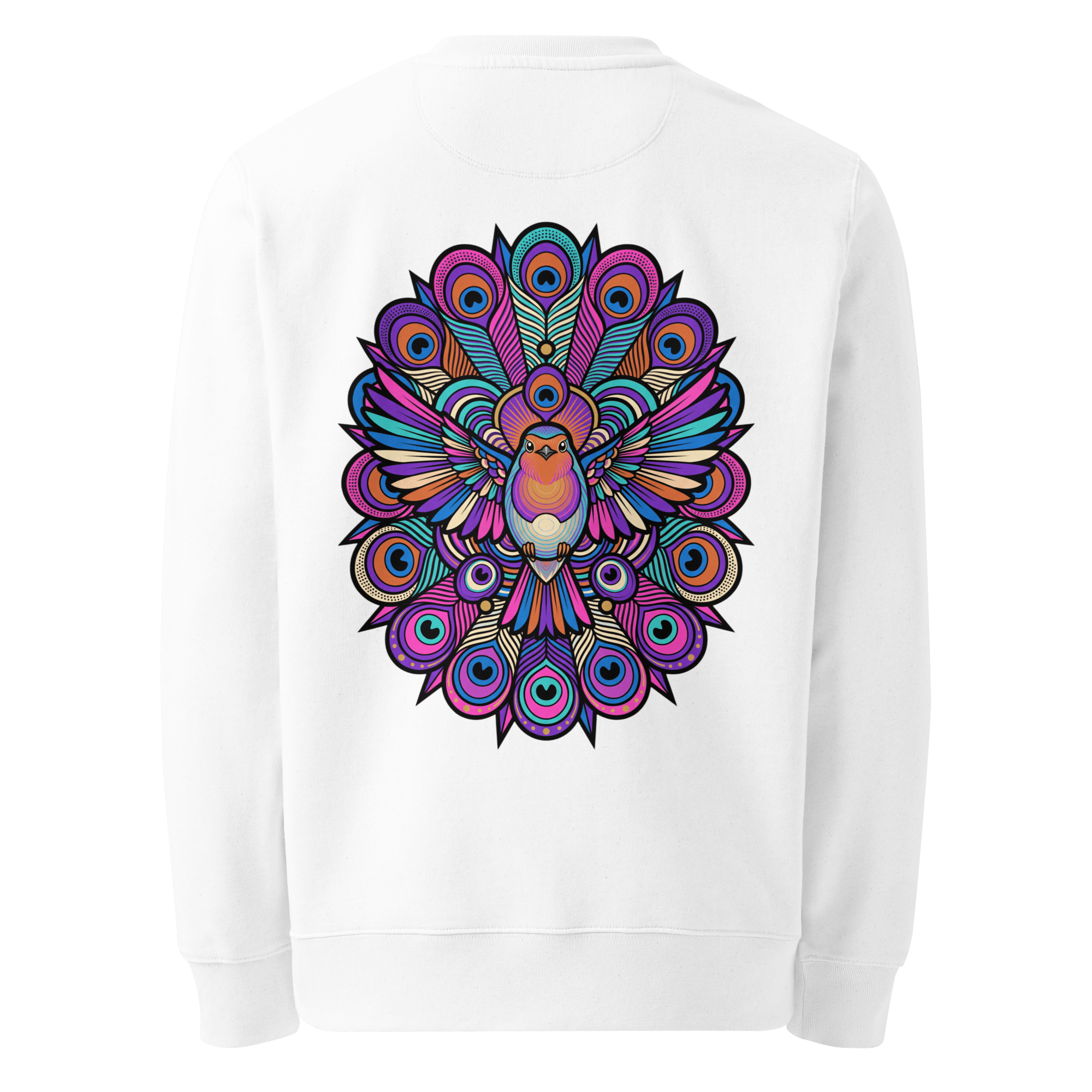 Peacock Mandala Sweater - Abstract Robin