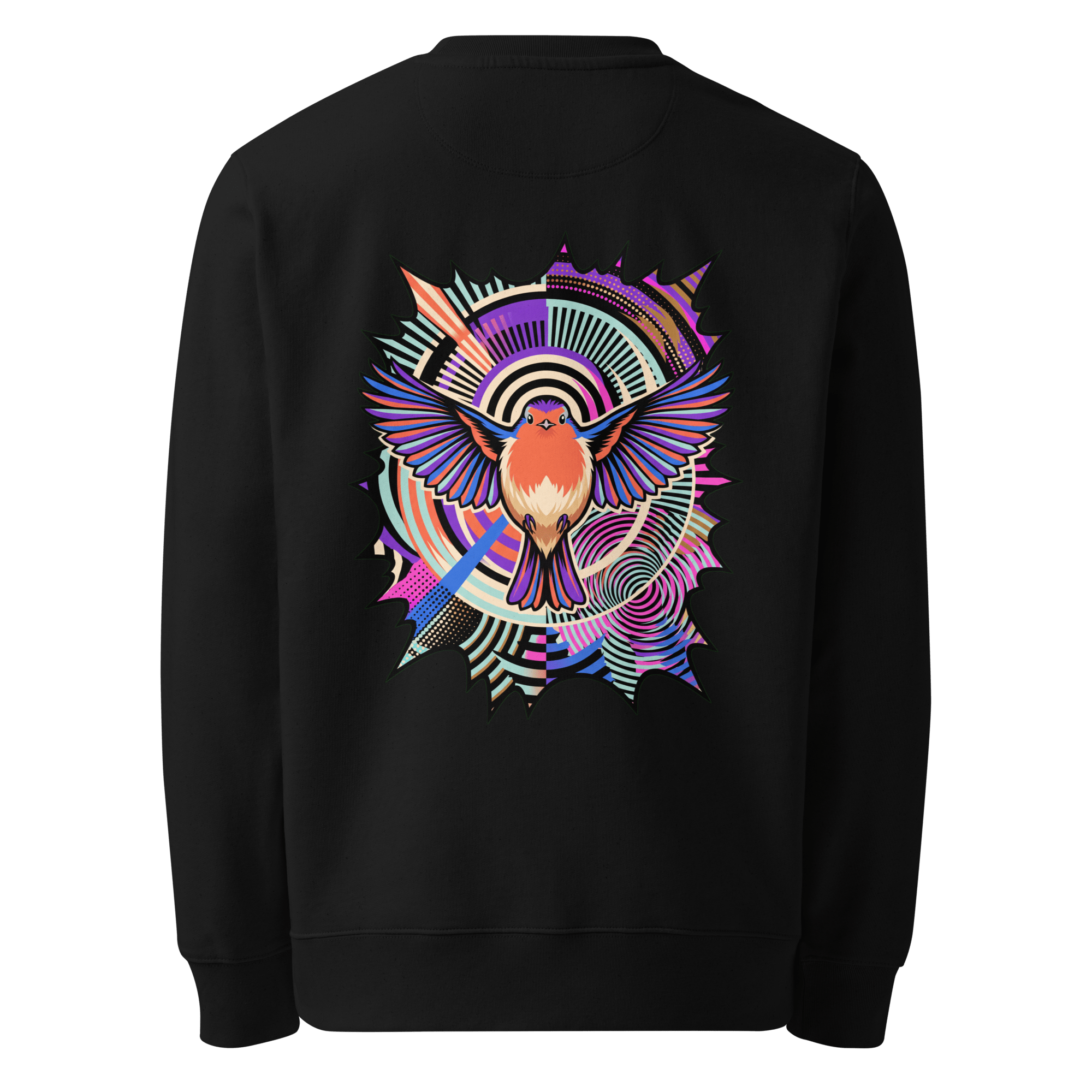 Starburst Wings Sweater - Abstract Robin