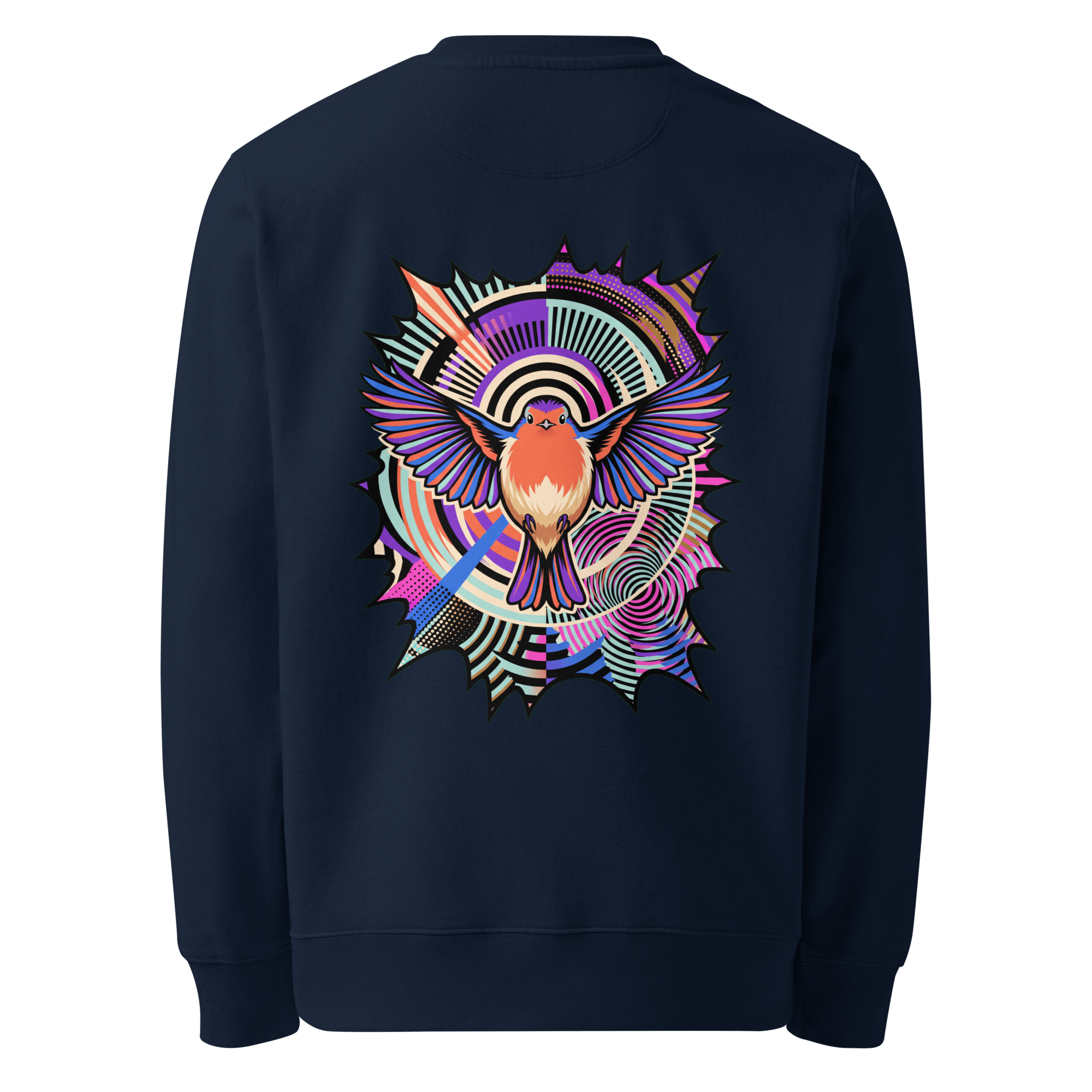 Starburst Wings Sweater - Abstract Robin