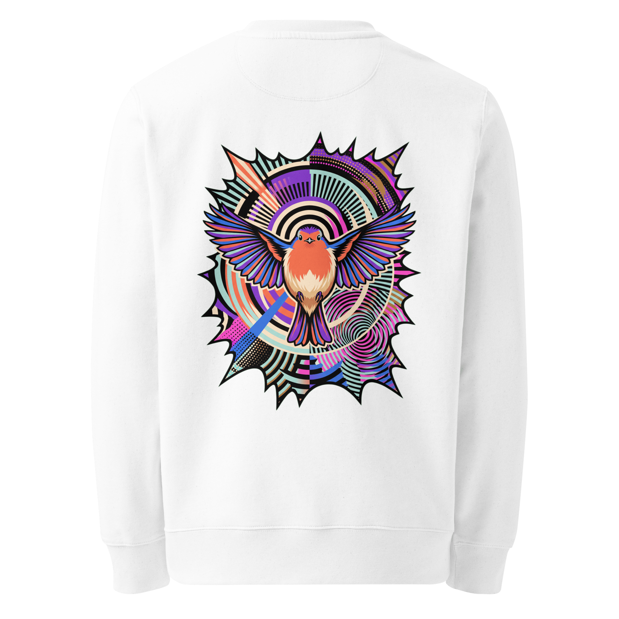 Starburst Wings Sweater - Abstract Robin