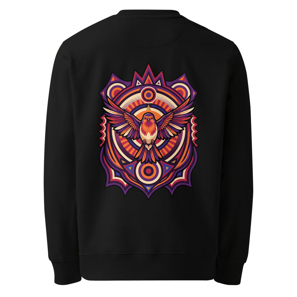 Totem Crest Sweater - Abstract Robin