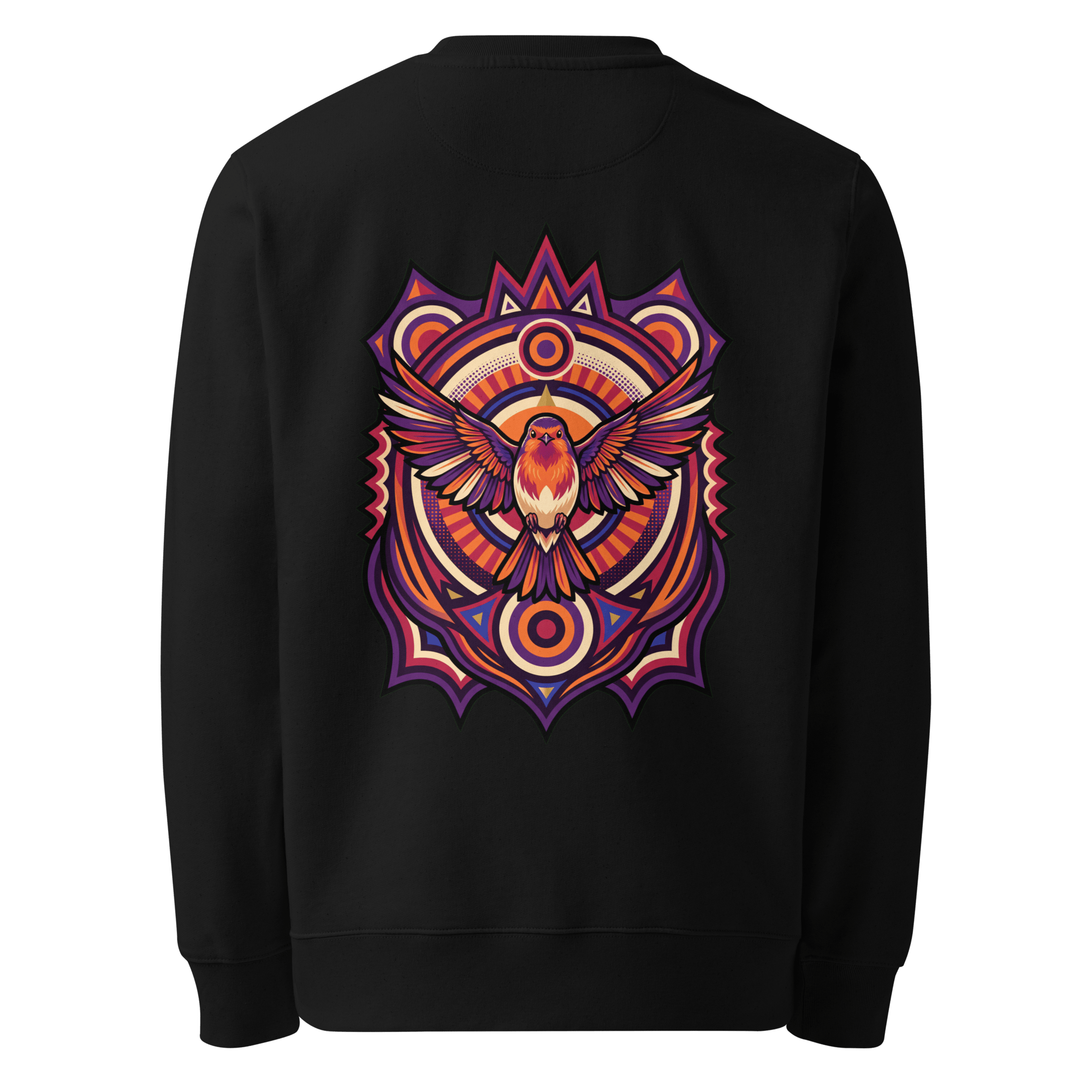 Totem Crest Sweater - Abstract Robin
