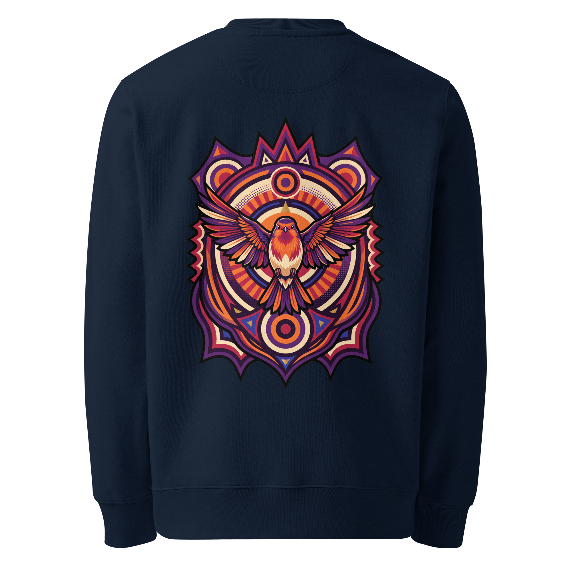 Totem Crest Sweater - Abstract Robin