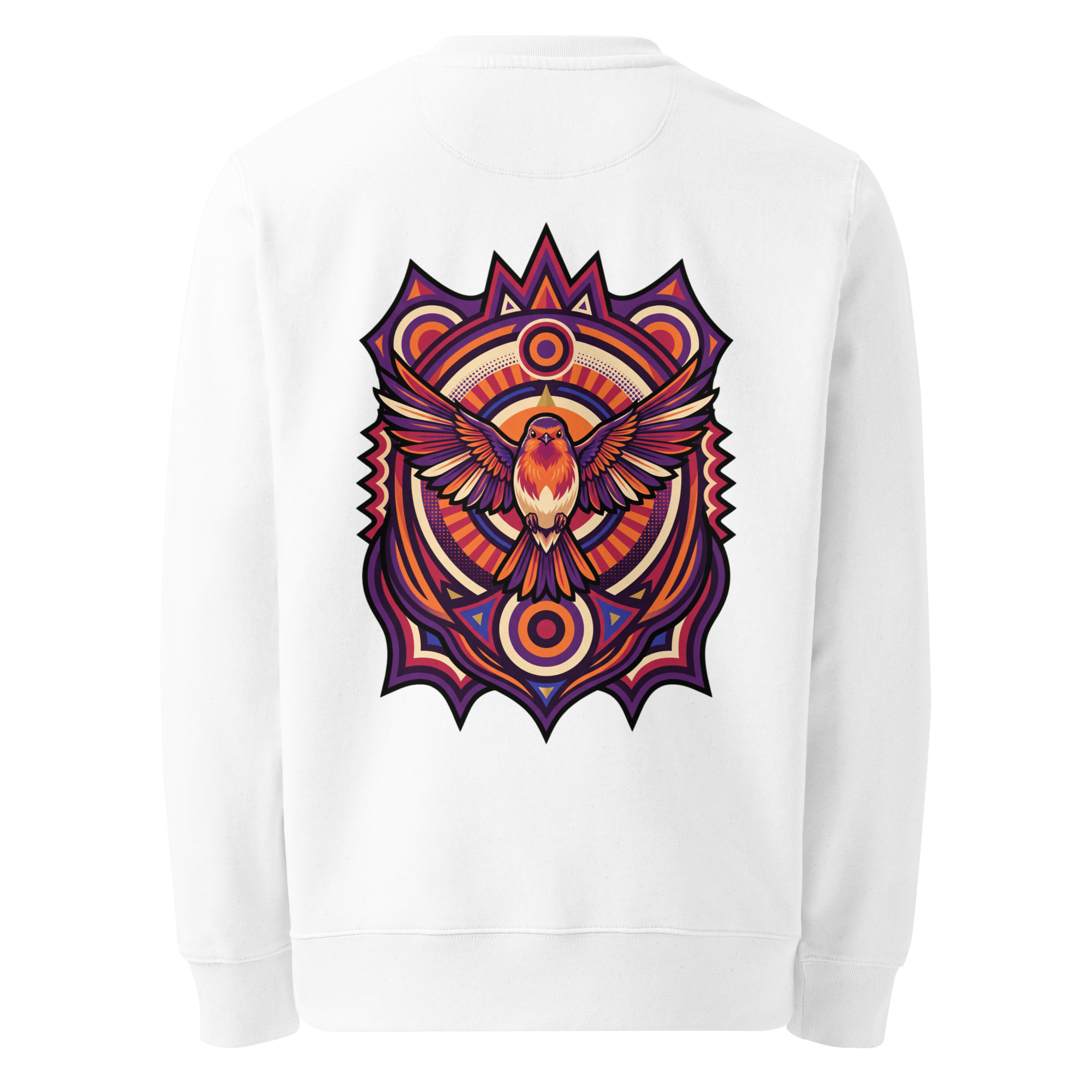 Totem Crest Sweater - Abstract Robin