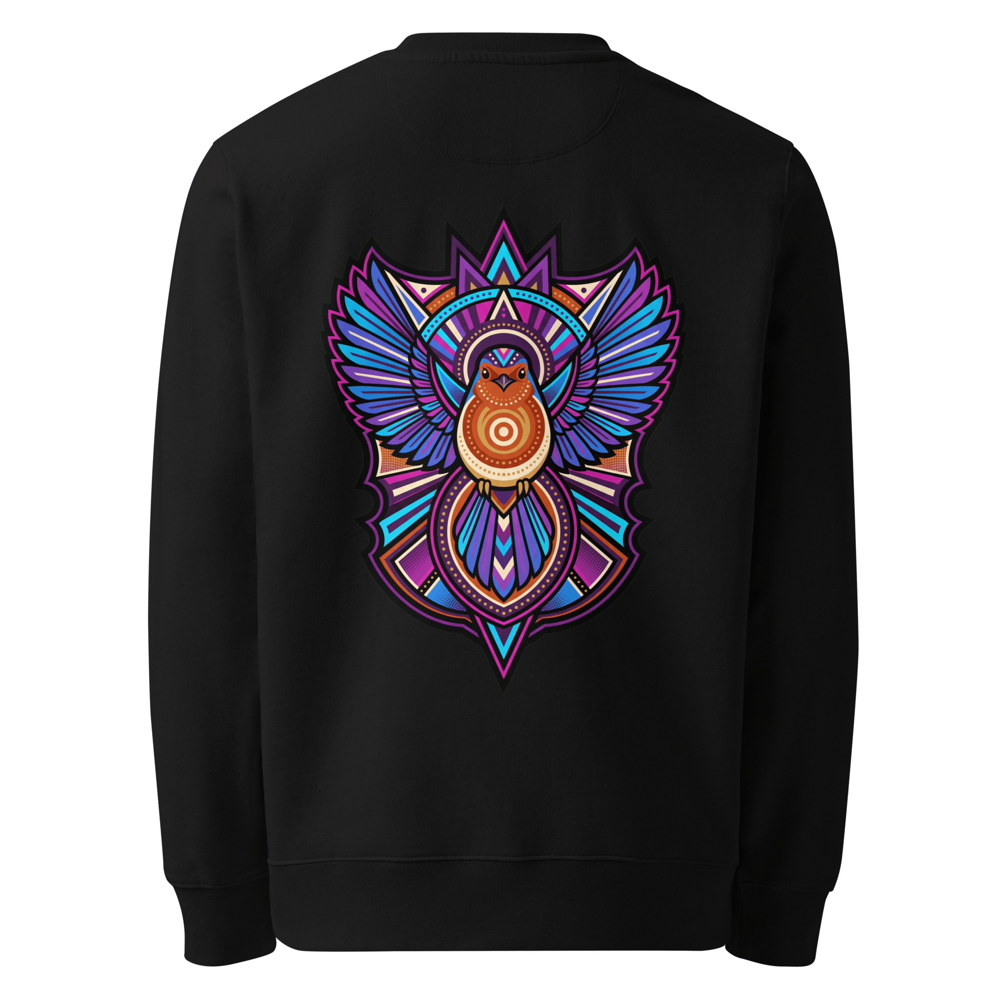 Winged Emblem Sweater - Abstract Robin