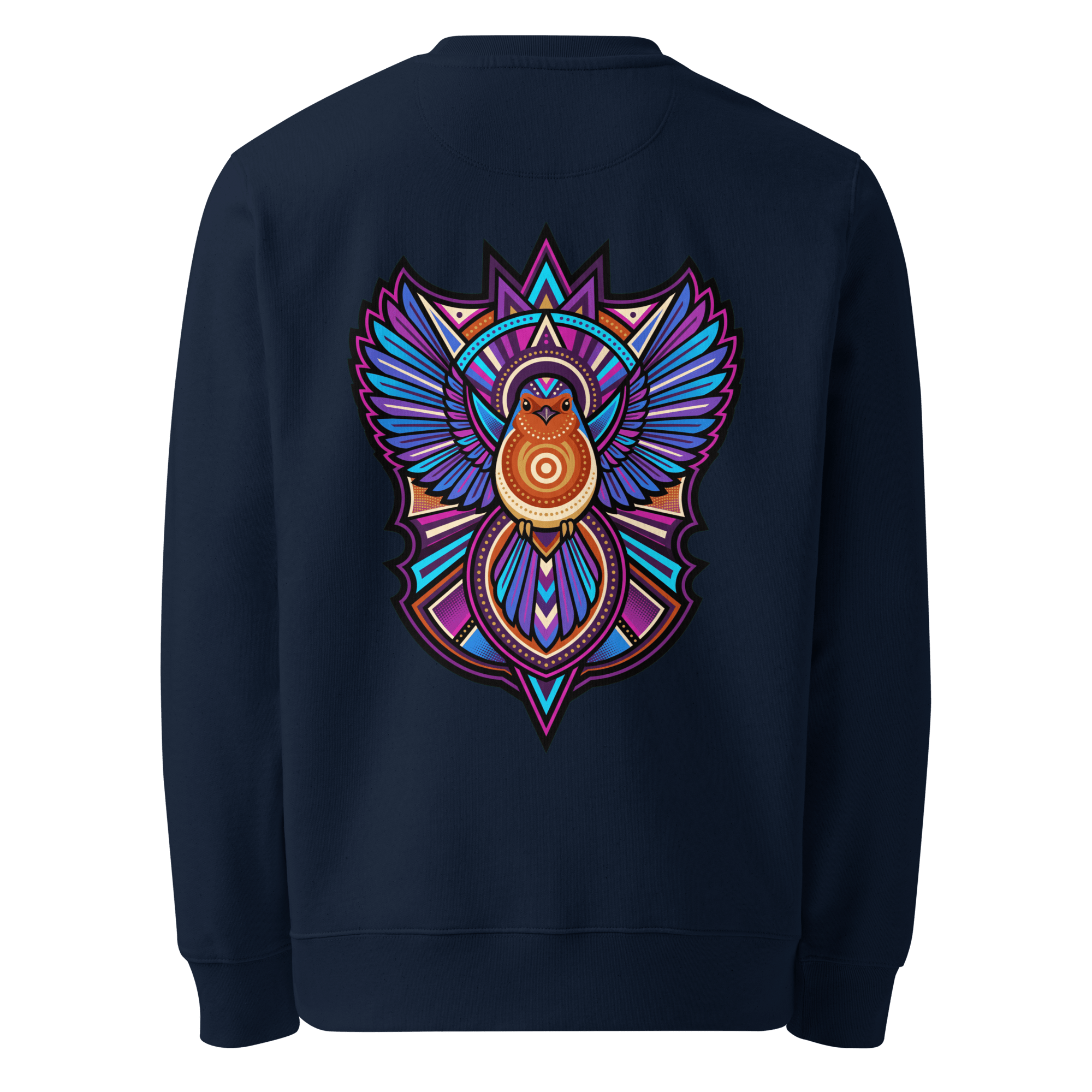 Winged Emblem Sweater - Abstract Robin