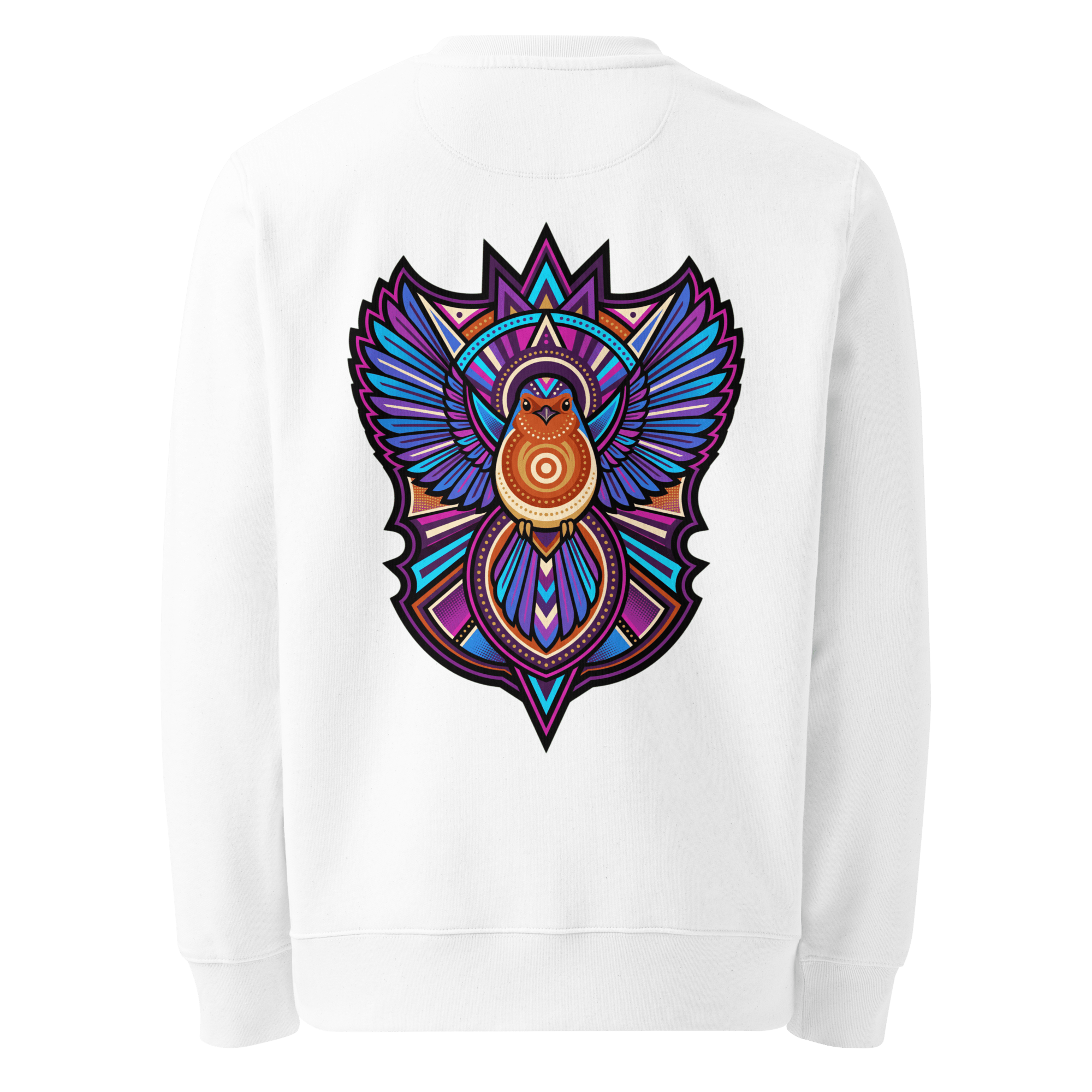 Winged Emblem Sweater - Abstract Robin