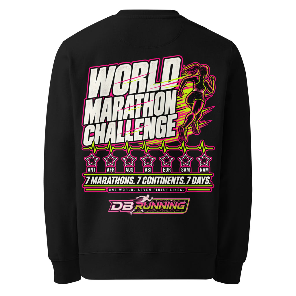 World Marathon Challenge Female - Heavyweight Sweatshirt - DB Running