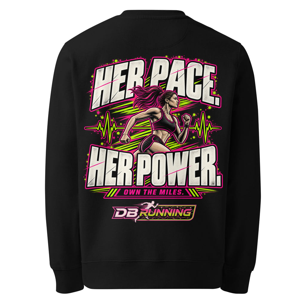 Her Pace. Her Power. - Heavyweight Sweatshirt - DB Running