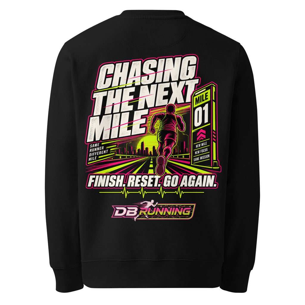 Chasing the Next Mile Male - Heavyweight Sweatshirt - DB Running