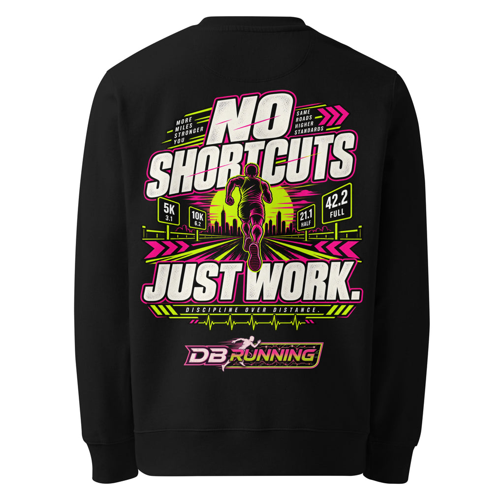 No Shortcuts Male - Heavyweight Sweatshirt - DB Running