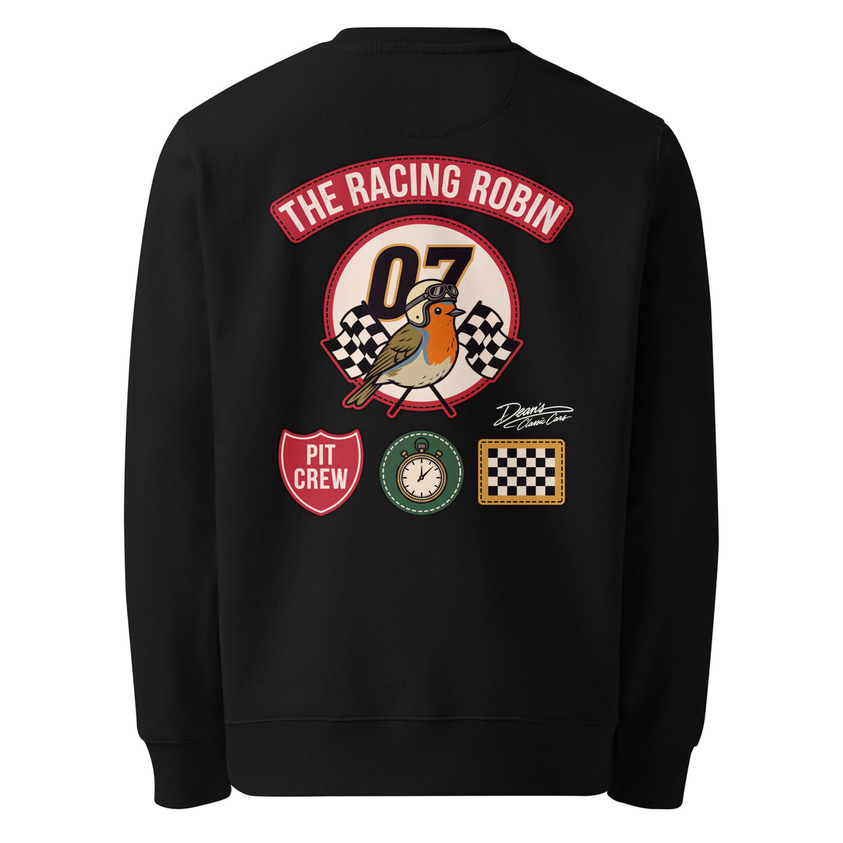 Racing Robin Pit Crew Heavyweight Sweatshirt - Dean's Classic Cars