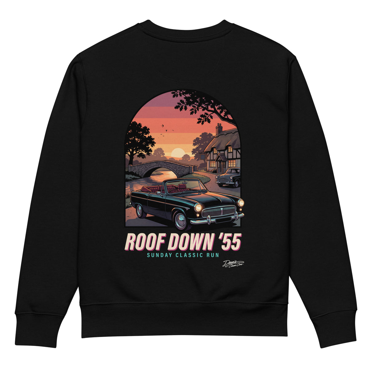 Consul Convertible Roof Down Heavyweight Sweatshirt - Dean's Classic Cars