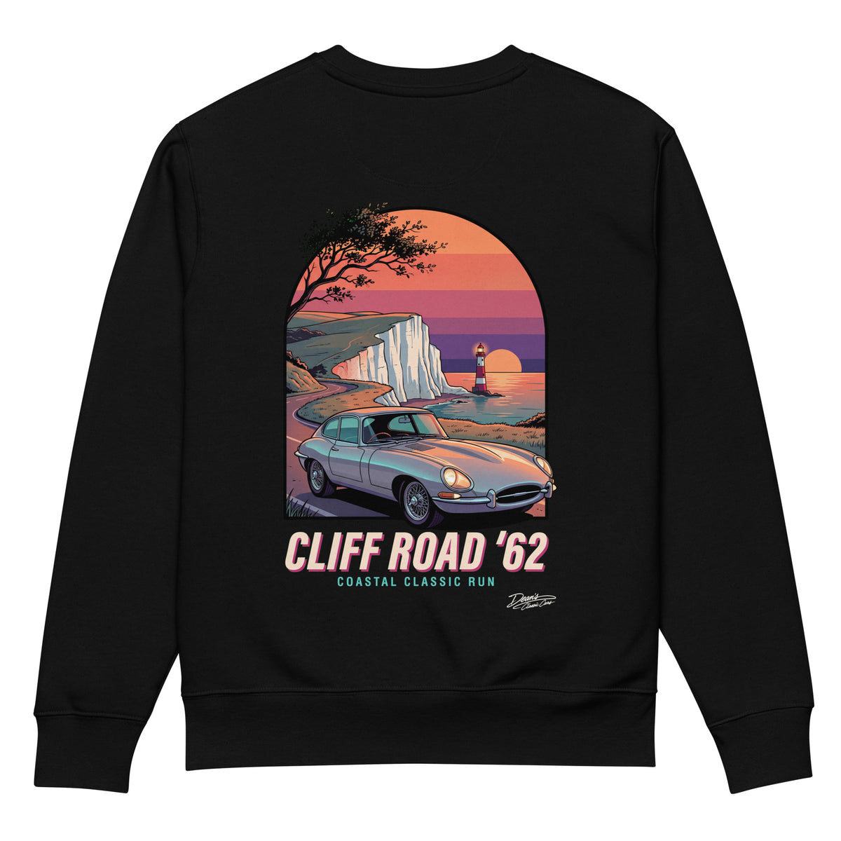 E Type Cliff Road Heavyweight Sweatshirt - Dean's Classic Cars
