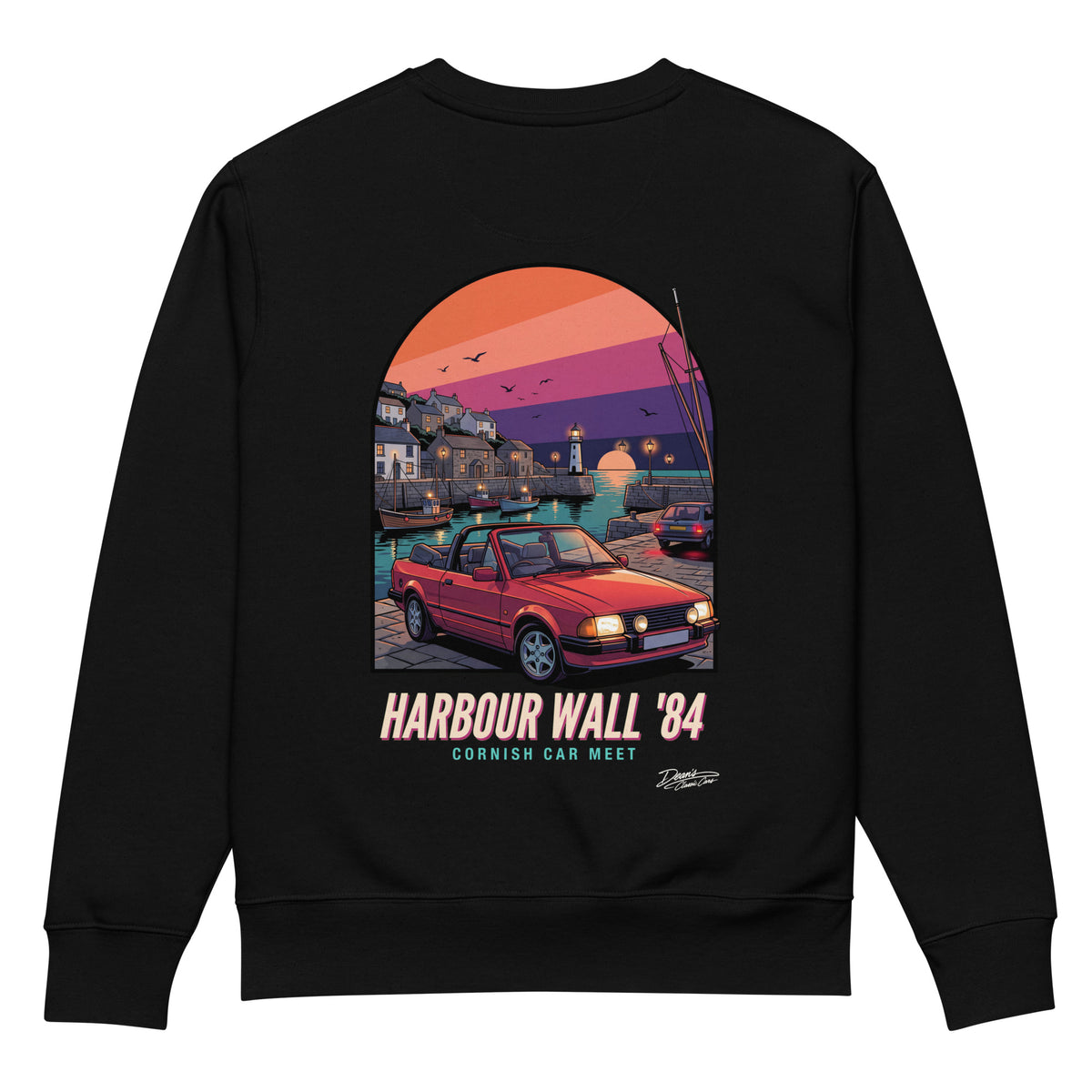 XR3i Cabriolet Harbour Wall Heavyweight Sweatshirt - Dean's Classic Cars