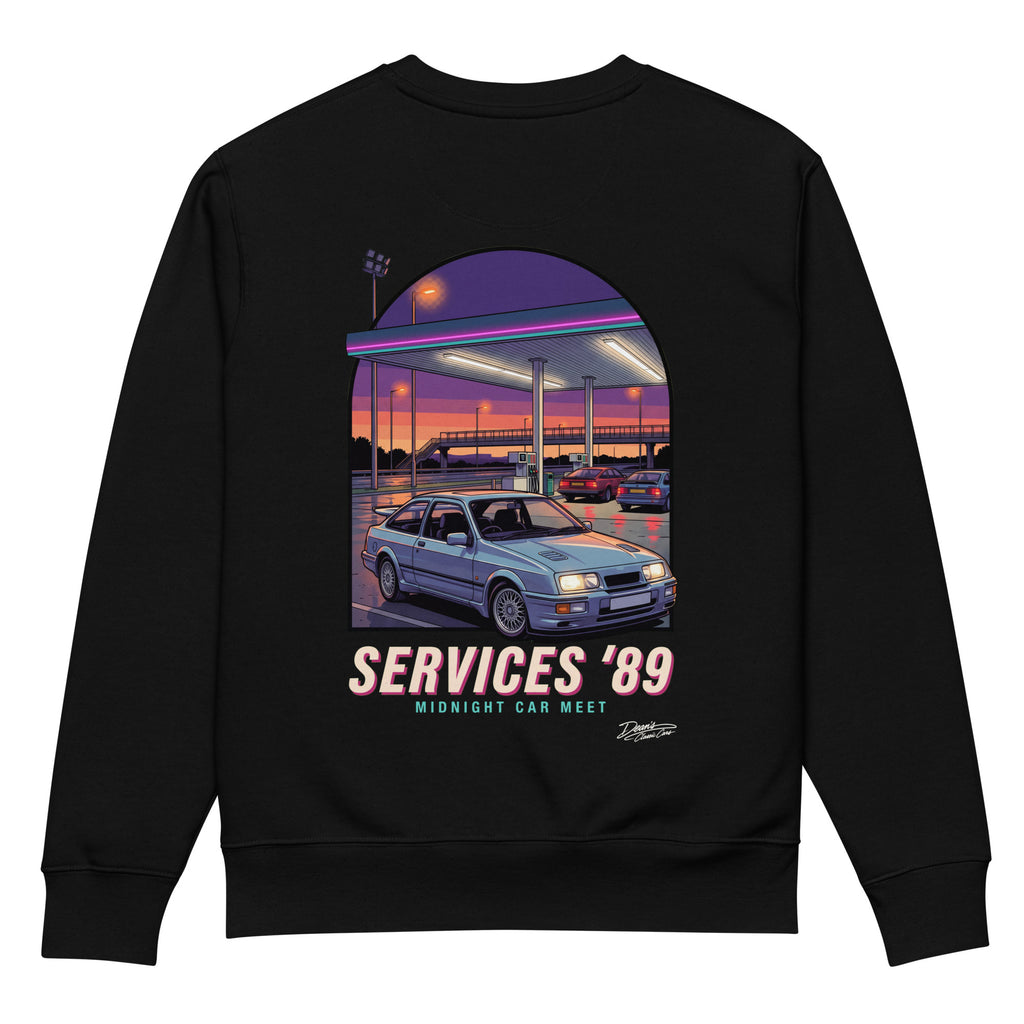 Sierra Cosworth Midnight Services Heavyweight Sweatshirt - Dean's Classic Cars