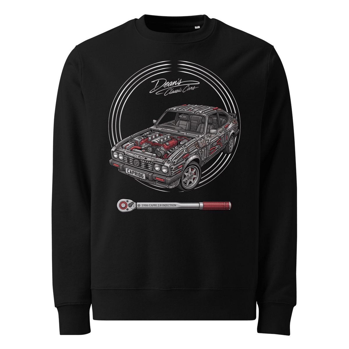 Capri Injection Cologne Six Heavyweight Sweatshirt - Dean's Classic Cars