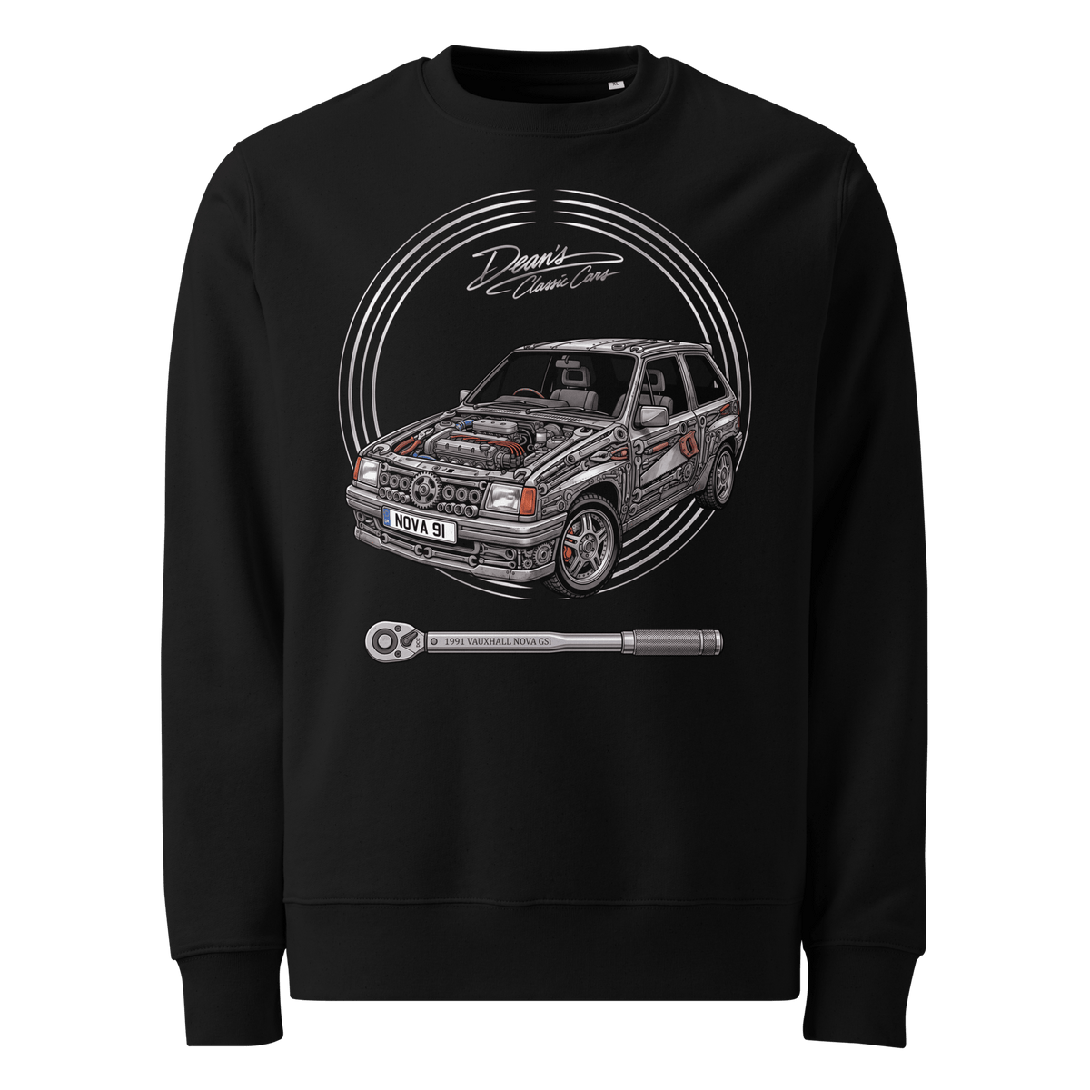 Nova GSi Cog Grille Heavyweight Sweatshirt - Dean's Classic Cars
