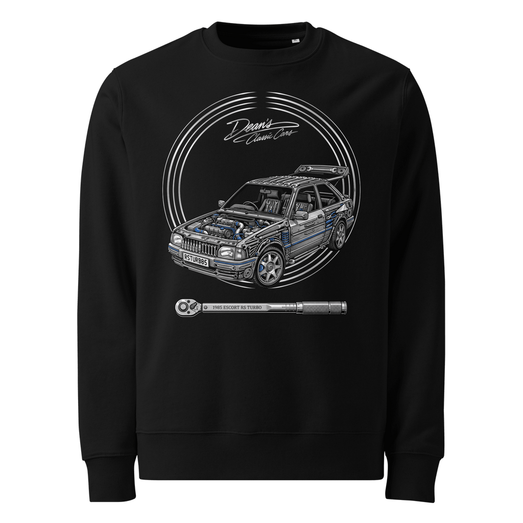 RS Turbo Bonnet Bared Heavyweight Sweatshirt - Dean's Classic Cars
