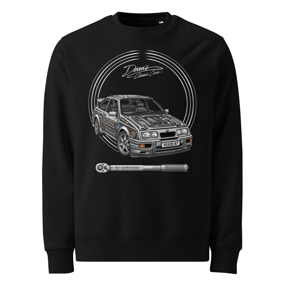 Sierra RS500 Socket Bumper Heavyweight Sweatshirt - Dean's Classic Cars