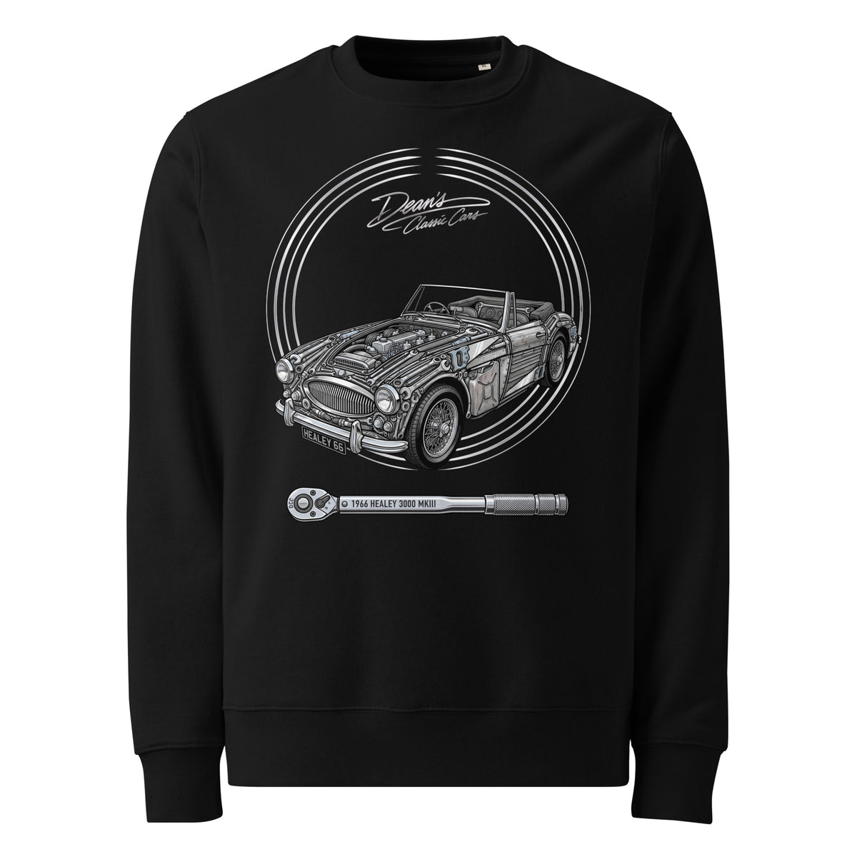 3000 MkIII Wire Spoke Heavyweight Sweatshirt - Dean's Classic Cars