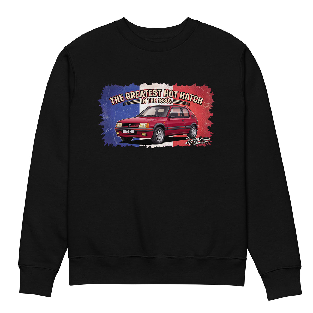 205 GTI Cherry Red Heavyweight Sweatshirt - Dean's Classic Cars