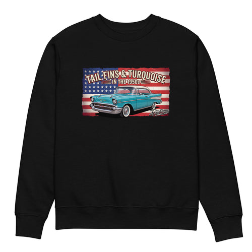 Bel Air Tropical Turquoise Heavyweight Sweatshirt - Dean's Classic Cars