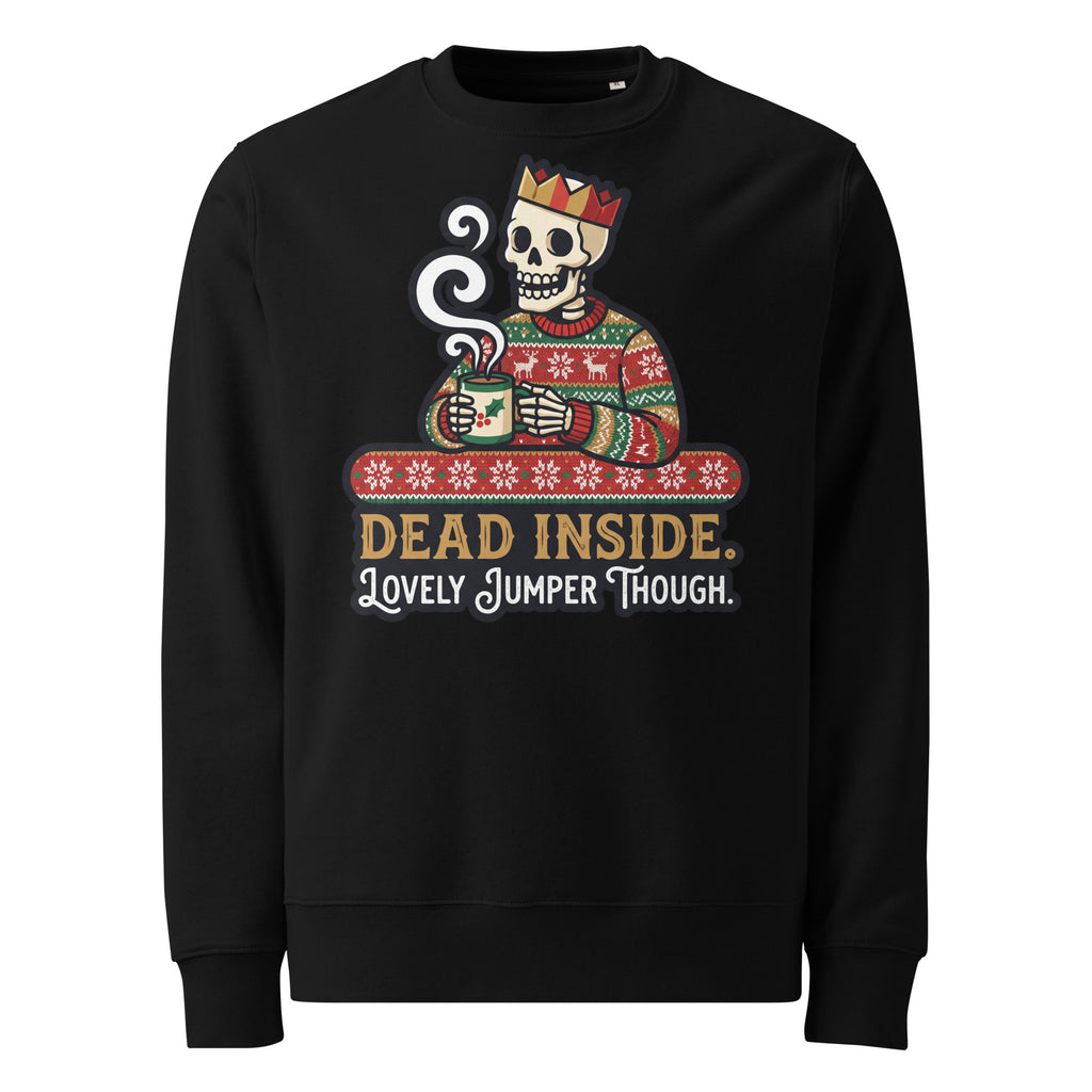 Dead Inside Lovely Jumper Though Christmas Heavyweight Sweatshirt - Ricki Robin