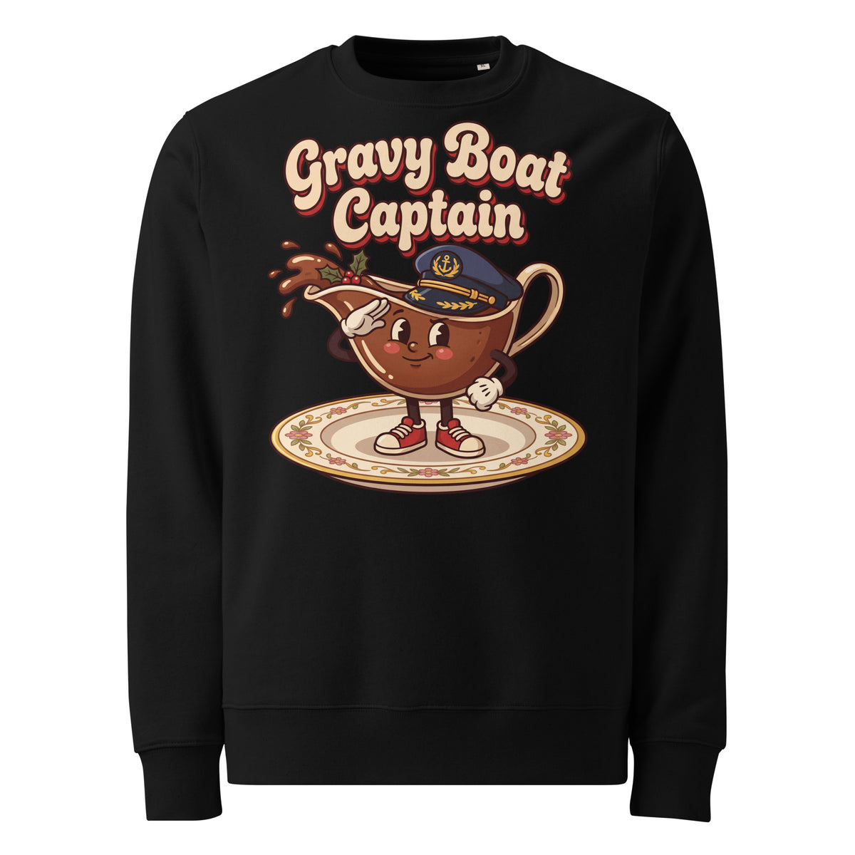 Gravy Boat Captain Christmas Heavyweight Sweatshirt - Ricki Robin