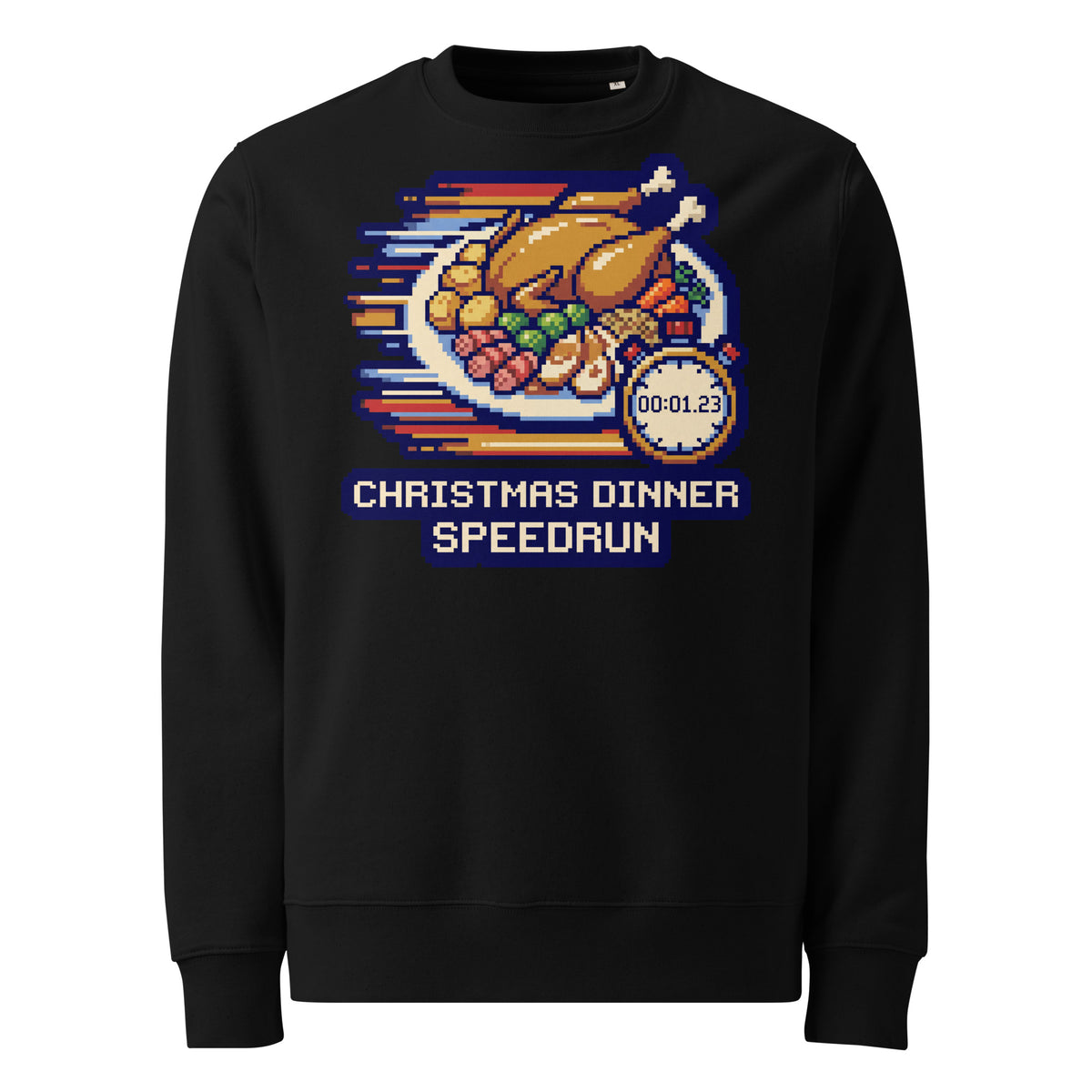 Christmas Dinner Speedrun Heavyweight Sweatshirt - Ricki Robin