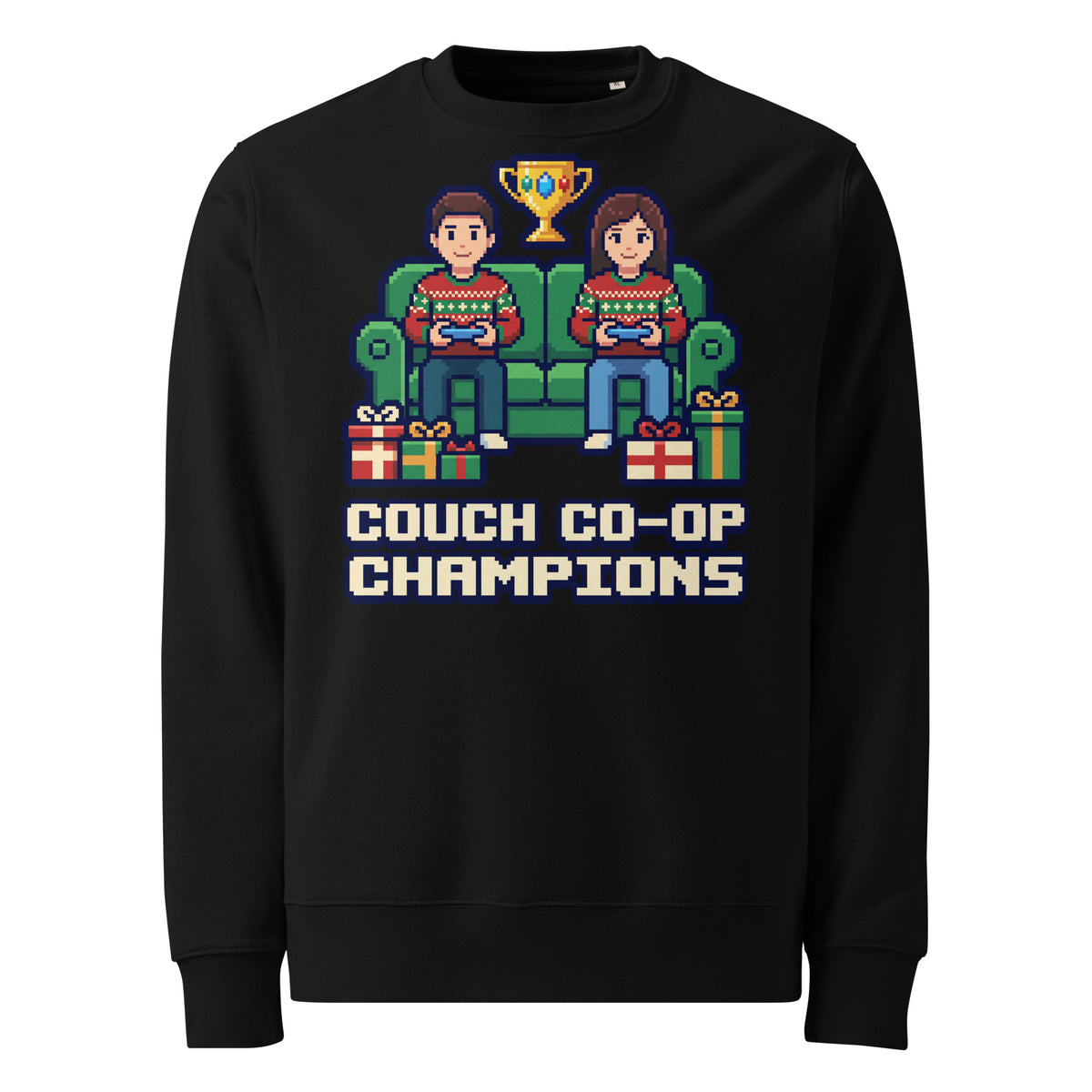 Couch Co-op Champions Christmas Heavyweight Sweatshirt - Ricki Robin
