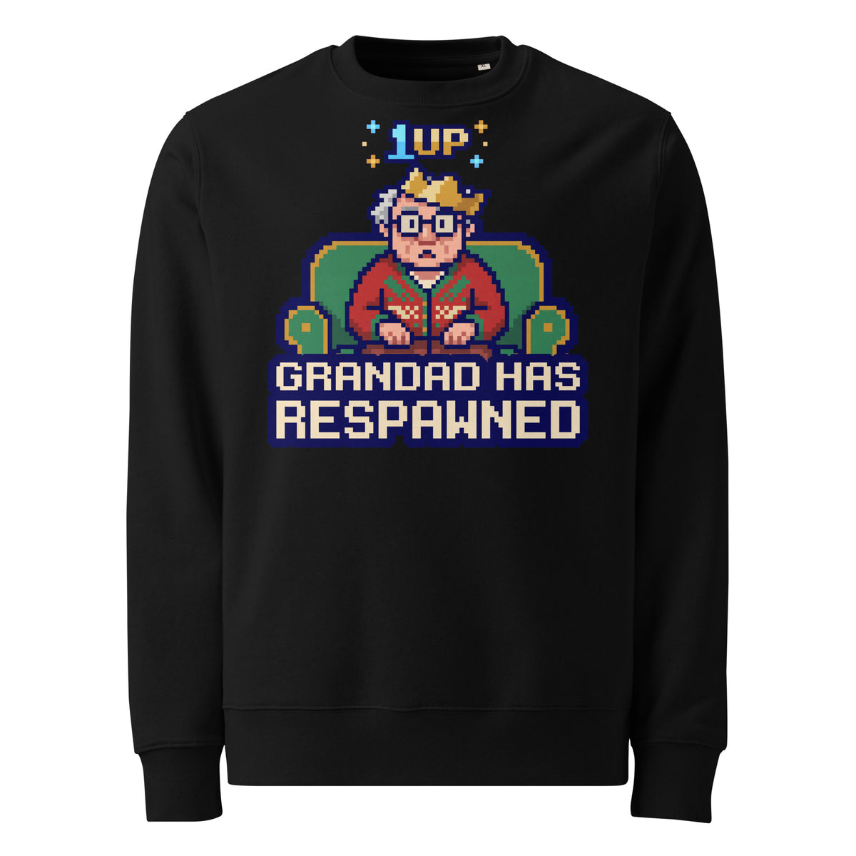 Grandad Has Respawned Christmas Heavyweight Sweatshirt - Ricki Robin