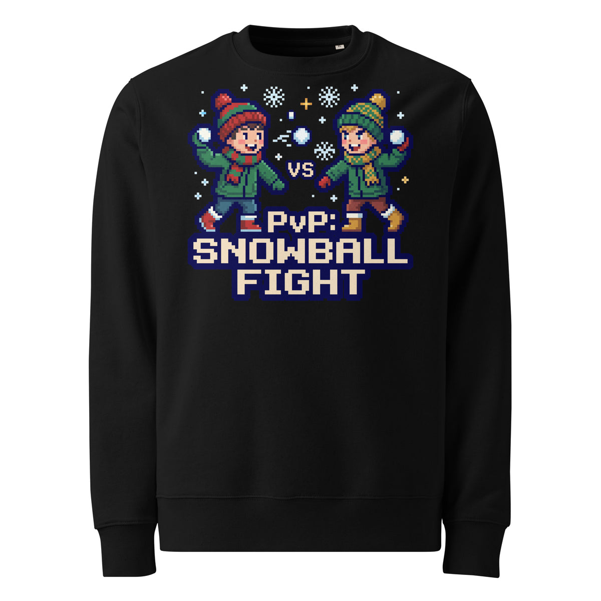 PvP: Snowball Fight Christmas Heavyweight Sweatshirt - Ricki Robin